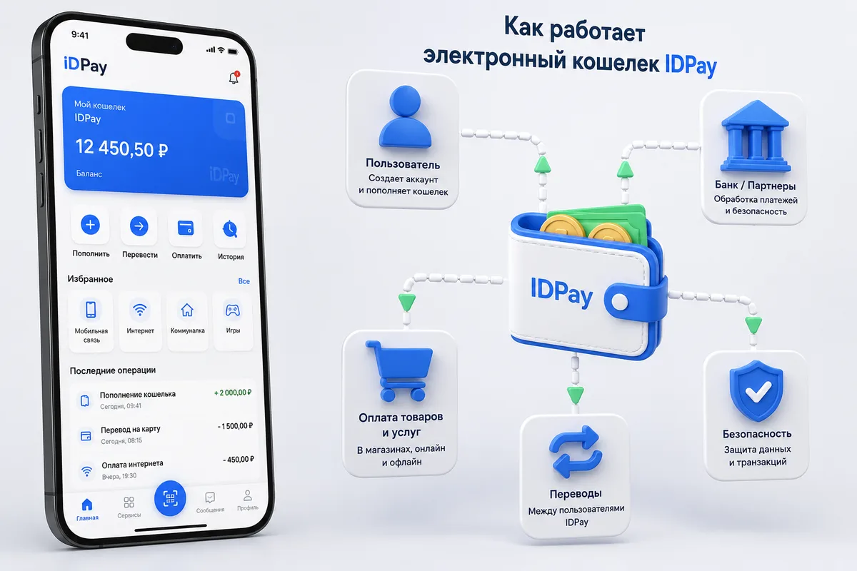 Как работает электронный кошелёк idpay